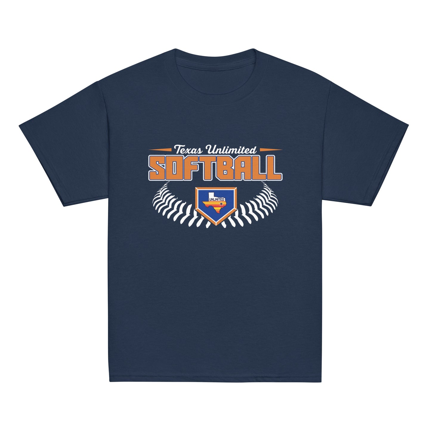 Classic | Youth T Shirt | Texas Unlimited | Softball Logo