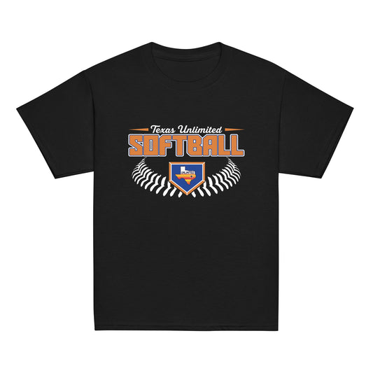 Classic | Youth T Shirt | Texas Unlimited | Softball Logo