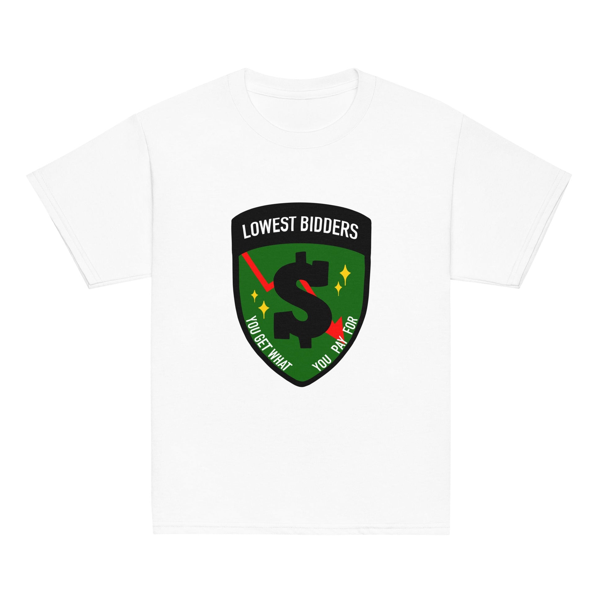 Classic | Youth T Shirt | The Lowest Bidders | Emblem Logo