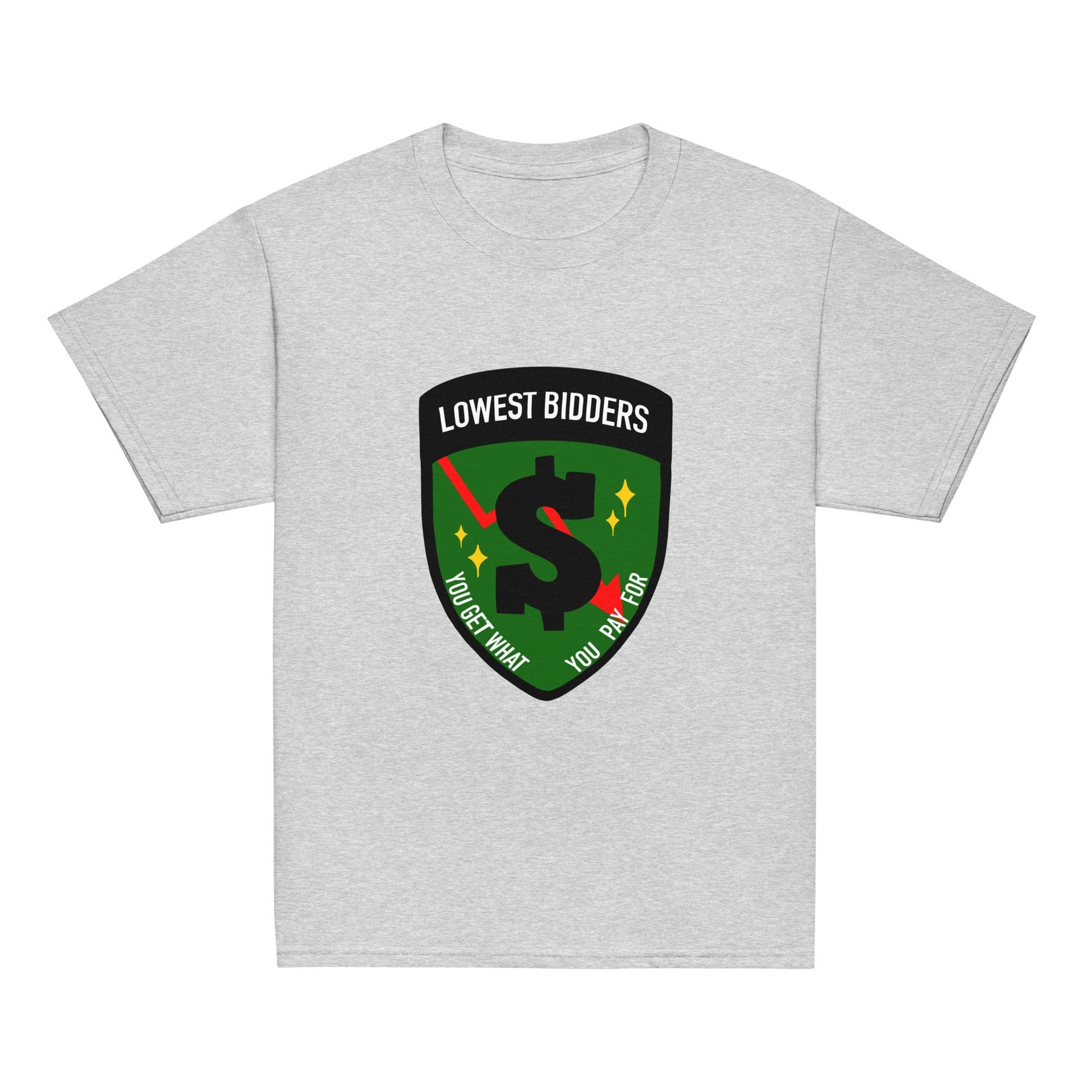 Classic | Youth T Shirt | The Lowest Bidders | Emblem Logo