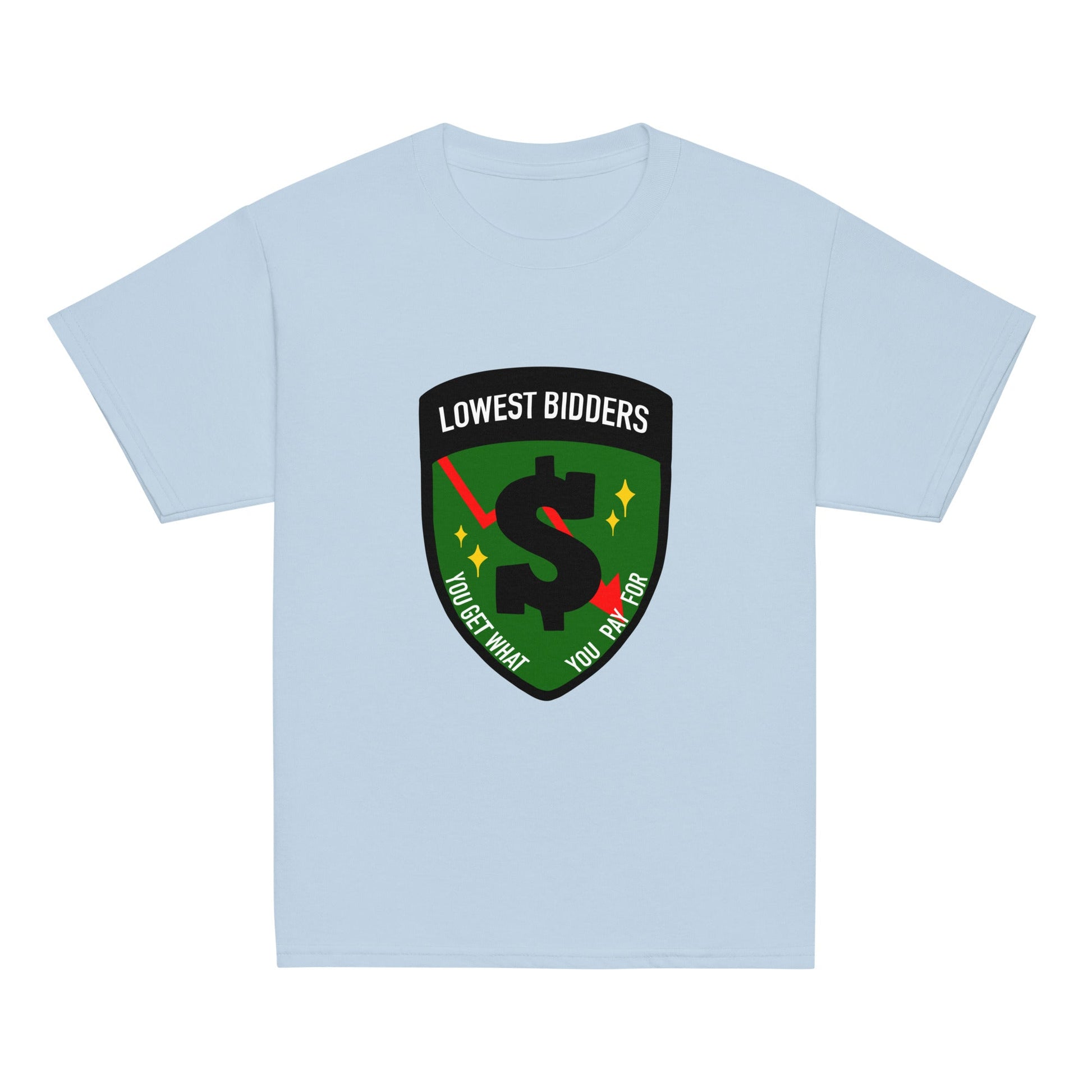 Classic | Youth T Shirt | The Lowest Bidders | Emblem Logo