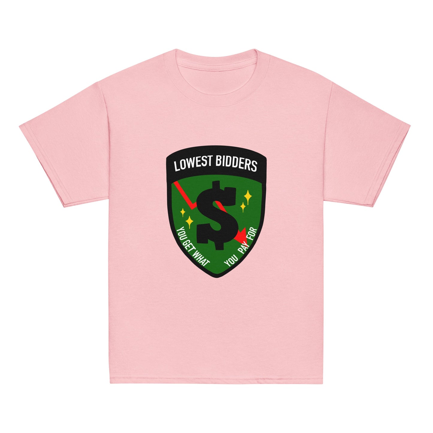 Classic | Youth T Shirt | The Lowest Bidders | Emblem Logo