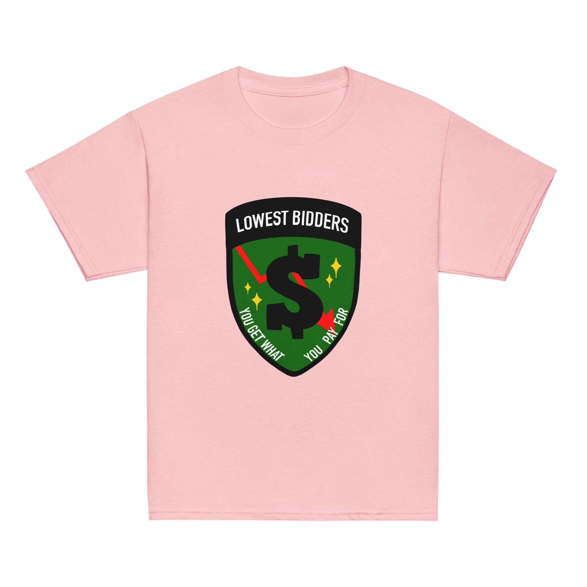 Classic | Youth T Shirt | The Lowest Bidders | Emblem Logo