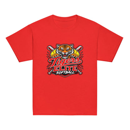 Classic | Youth T Shirt | Tigers Elite Softball | Emblem Logo