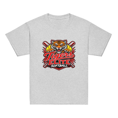 Classic | Youth T Shirt | Tigers Elite Softball | Emblem Logo