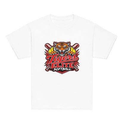 Classic | Youth T Shirt | Tigers Elite Softball | Emblem Logo
