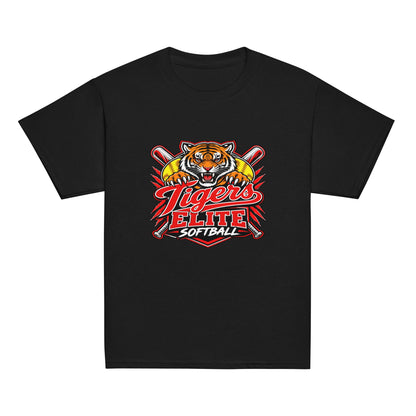 Classic | Youth T Shirt | Tigers Elite Softball | Emblem Logo
