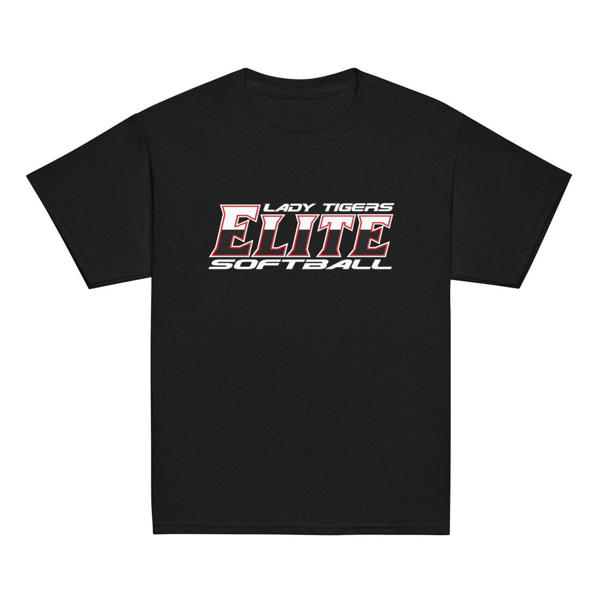 Classic | Youth T Shirt | Tigers Elite Softball | Modern Script Logo
