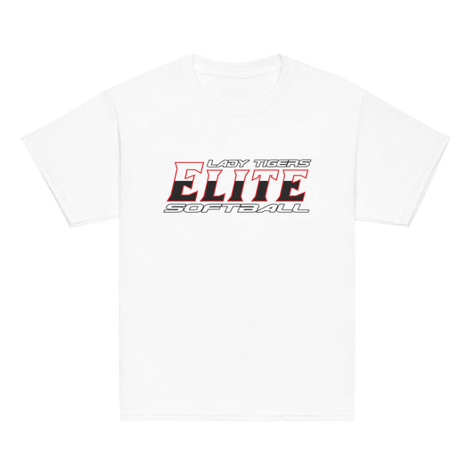 Classic | Youth T Shirt | Tigers Elite Softball | Modern Script Logo