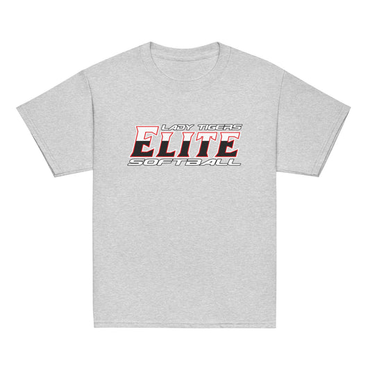 Classic | Youth T Shirt | Tigers Elite Softball | Modern Script Logo