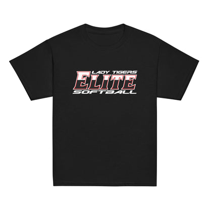 Classic | Youth T Shirt | Tigers Elite Softball | Modern Script Logo