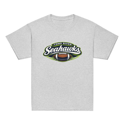 Classic | Youth T Shirt | Toms River Seahawks | Football Emblem Logo