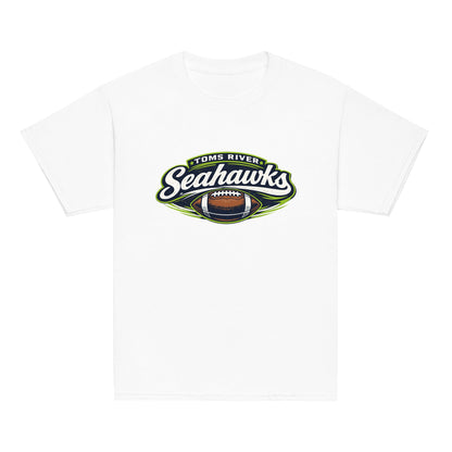 Classic | Youth T Shirt | Toms River Seahawks | Football Emblem Logo