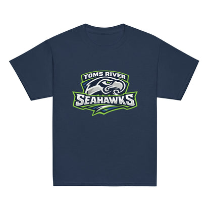 Classic | Youth T Shirt | Toms River Seahawks | Mascot Script Logo