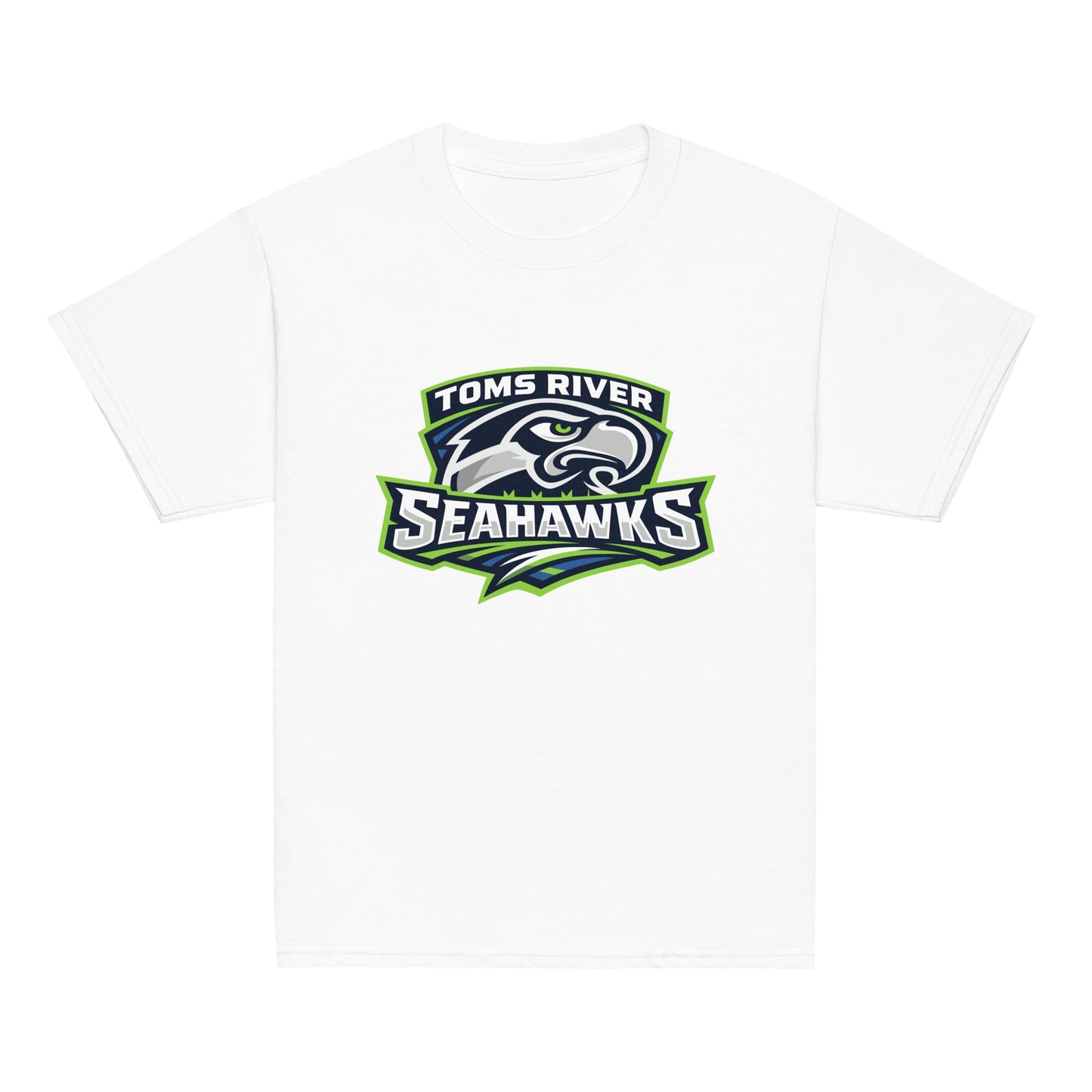 Classic | Youth T Shirt | Toms River Seahawks | Mascot Script Logo
