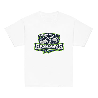 Classic | Youth T Shirt | Toms River Seahawks | Mascot Script Logo