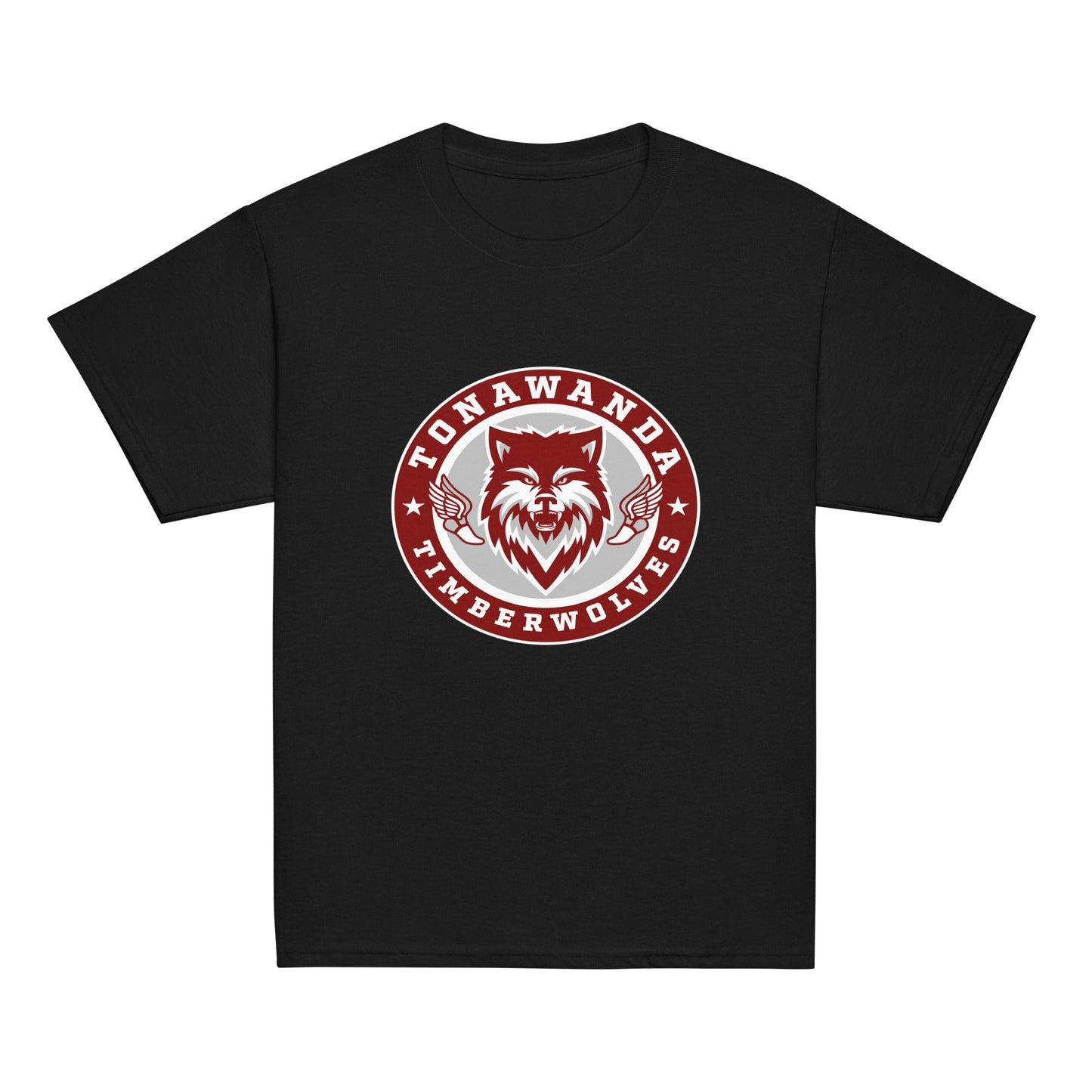 Classic | Youth T Shirt | Tonawanda High School Track and Field | Mascot Badge Logo