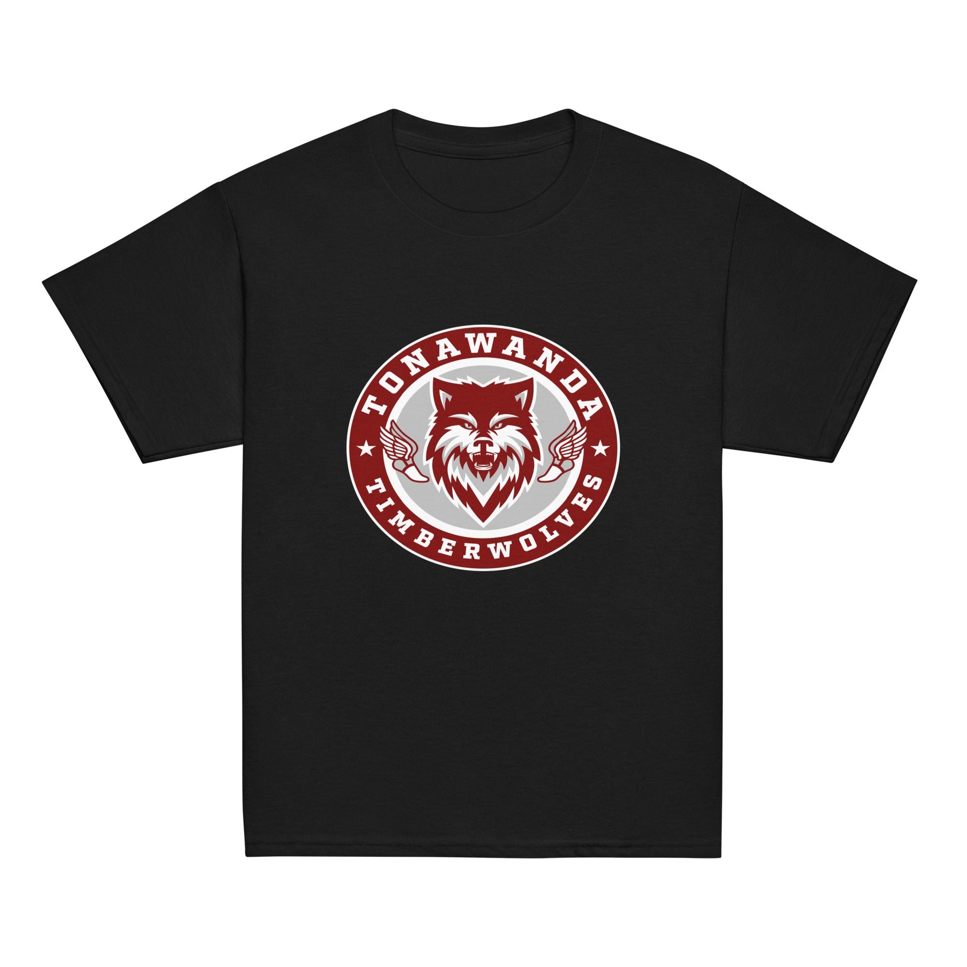 Classic | Youth T Shirt | Tonawanda High School Track and Field | Mascot Badge Logo
