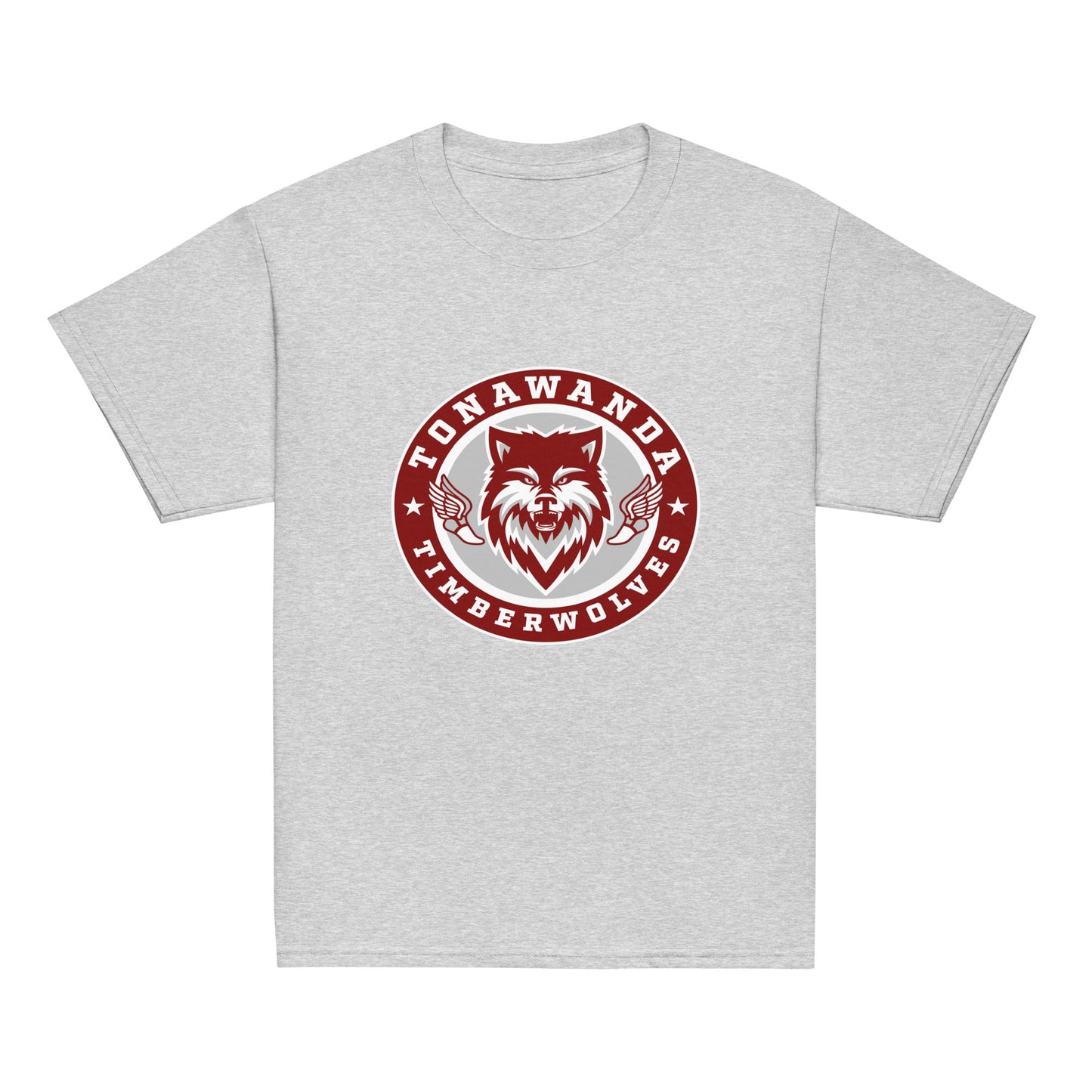Classic | Youth T Shirt | Tonawanda High School Track and Field | Mascot Badge Logo
