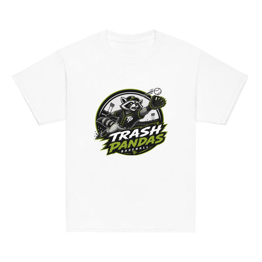 Classic | Youth T Shirt | Trash Pandas Baseball Organization | Emblem Logo