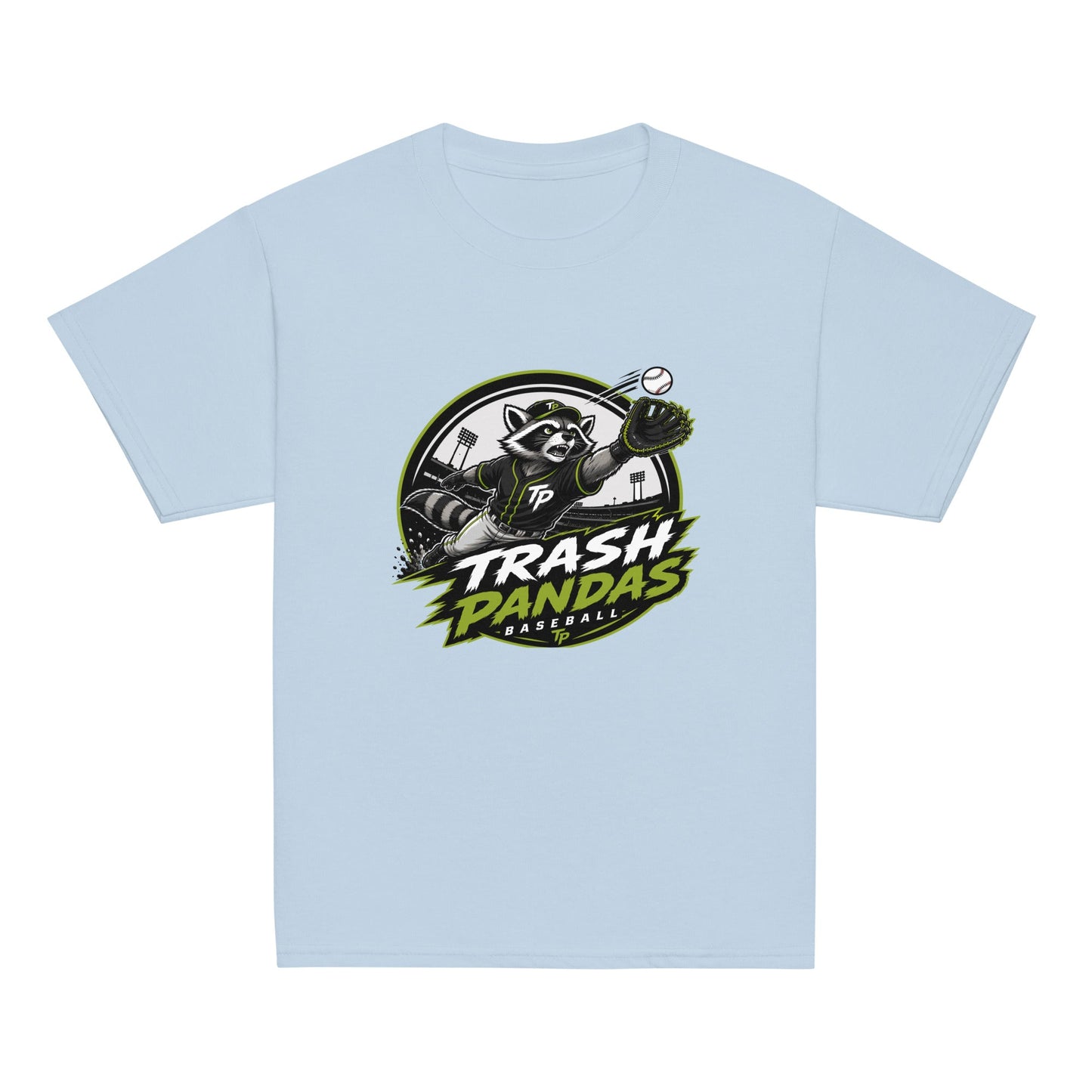 Classic | Youth T Shirt | Trash Pandas Baseball Organization | Emblem Logo