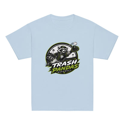 Classic | Youth T Shirt | Trash Pandas Baseball Organization | Emblem Logo