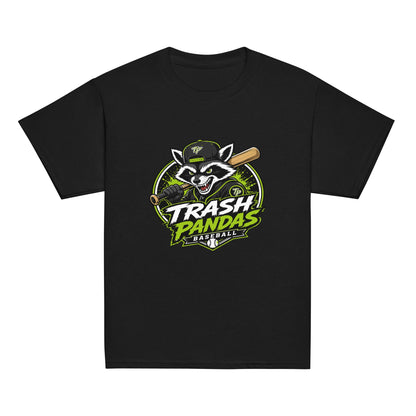Classic | Youth T Shirt | Trash Pandas Baseball Organization | Mascot Logo
