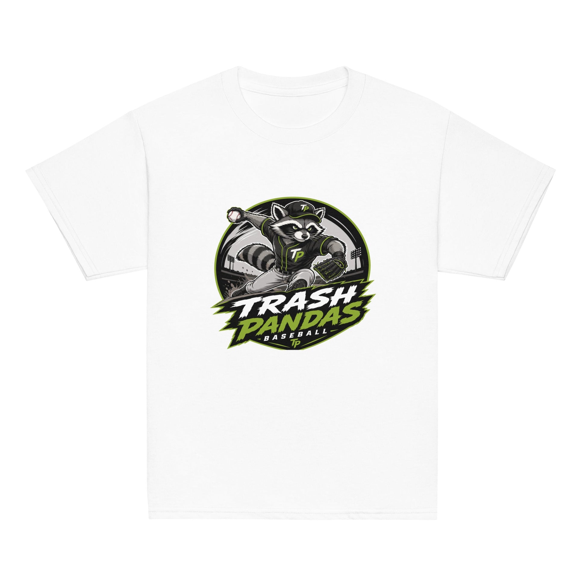 Classic | Youth T Shirt | Trash Pandas Baseball Organization | Vanguard Logo