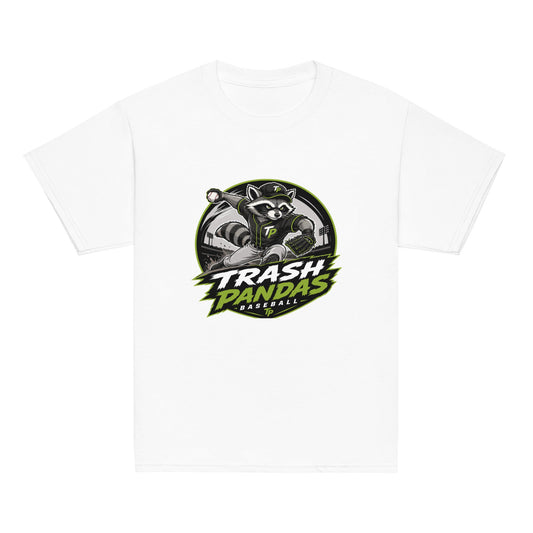 Classic | Youth T Shirt | Trash Pandas Baseball Organization | Vanguard Logo
