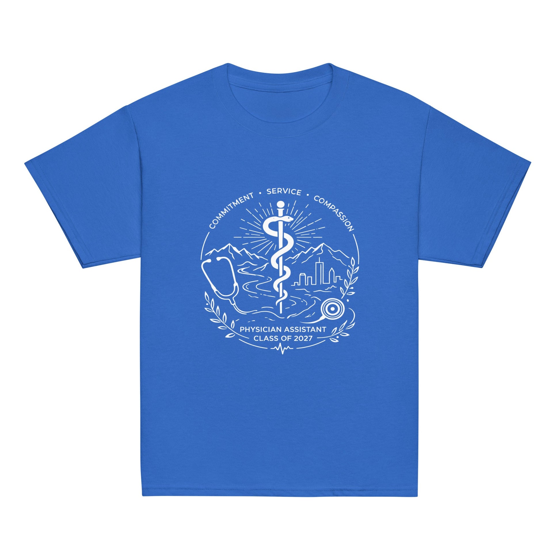 Classic | Youth T Shirt | Trine PA program | Crest Logo