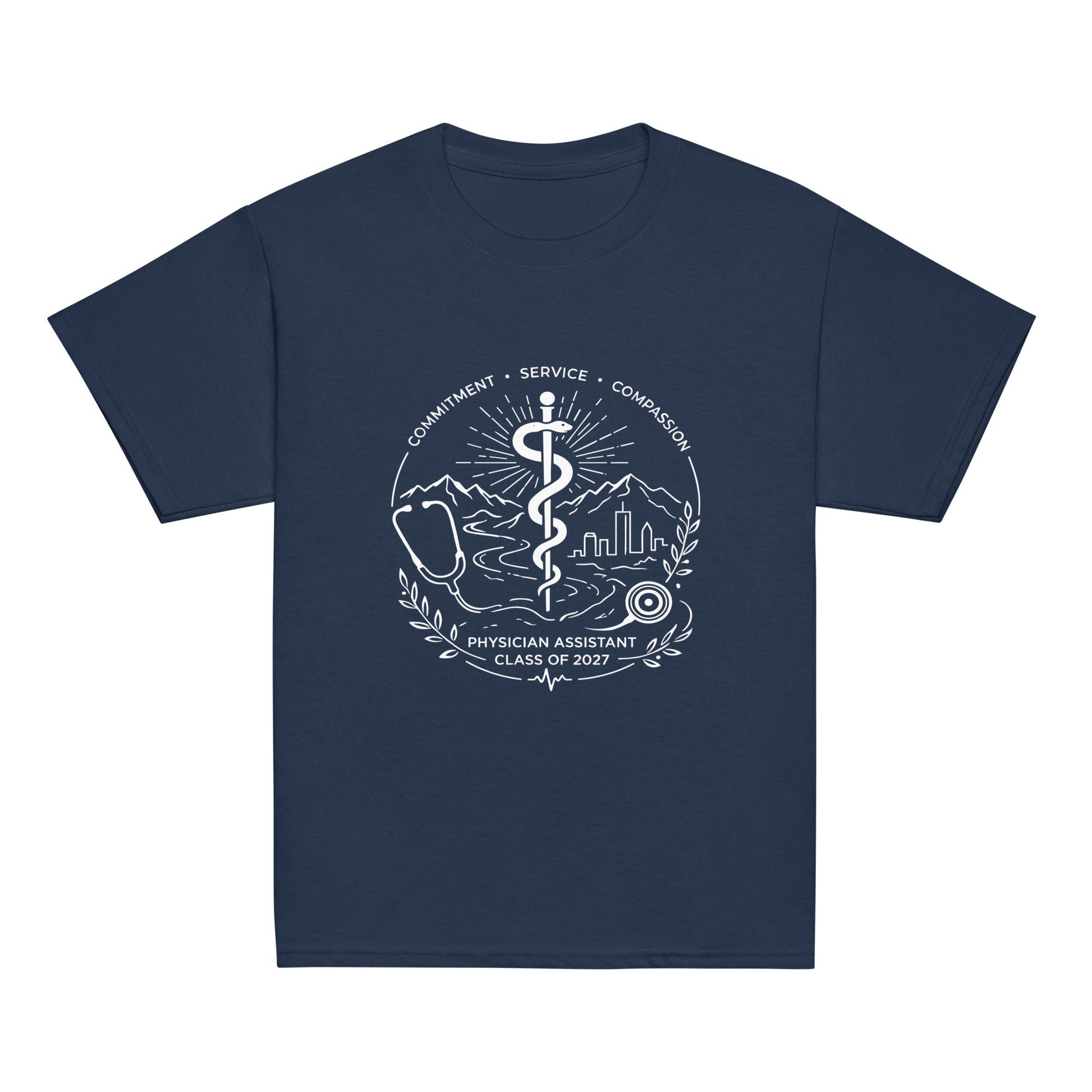 Classic | Youth T Shirt | Trine PA program | Crest Logo