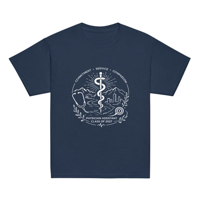 Classic | Youth T Shirt | Trine PA program | Crest Logo