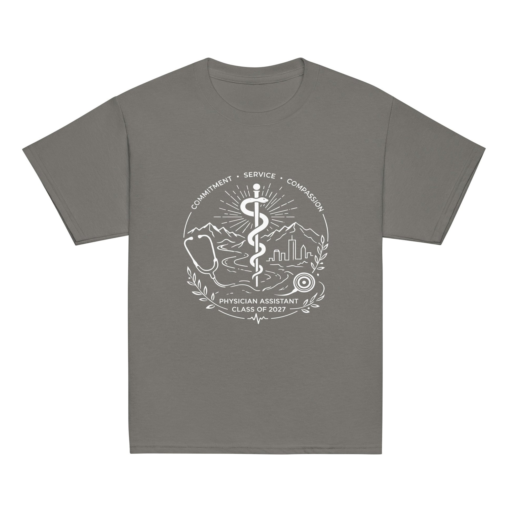 Classic | Youth T Shirt | Trine PA program | Crest Logo