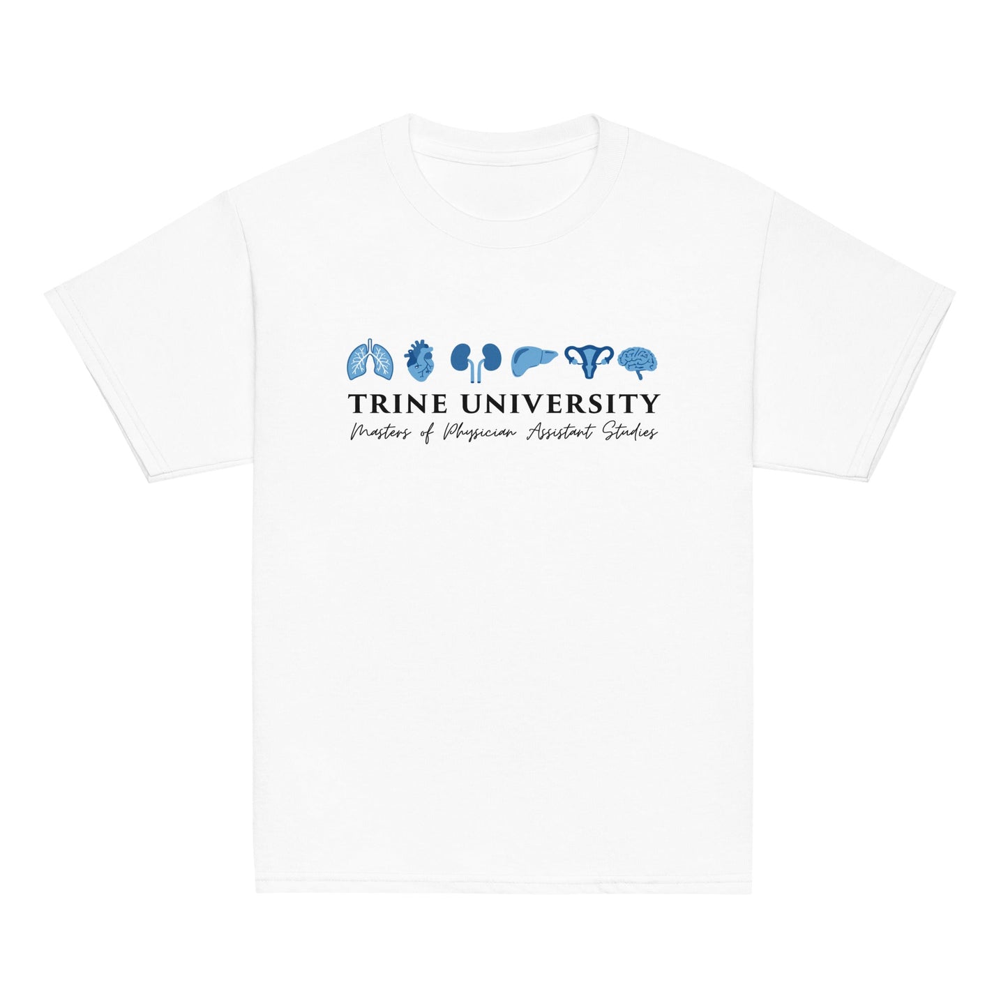 Classic | Youth T Shirt | Trine PA program | Modern Script Logo