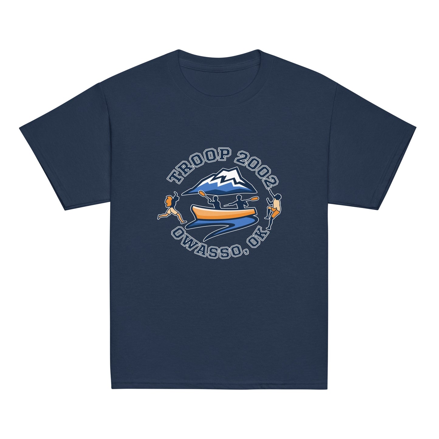 Classic | Youth T Shirt | Troop 2002 | Trailblazer Crest Logo