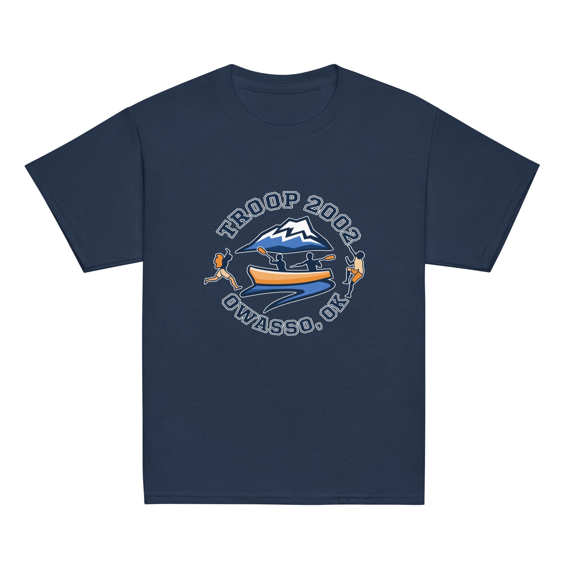 Classic | Youth T Shirt | Troop 2002 | Trailblazer Crest Logo