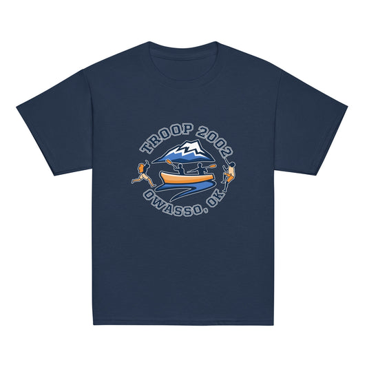 Classic | Youth T Shirt | Troop 2002 | Trailblazer Crest Logo