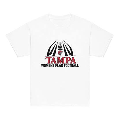 Classic | Youth T Shirt | University of Tampa Women's Flag Football | Football Logo