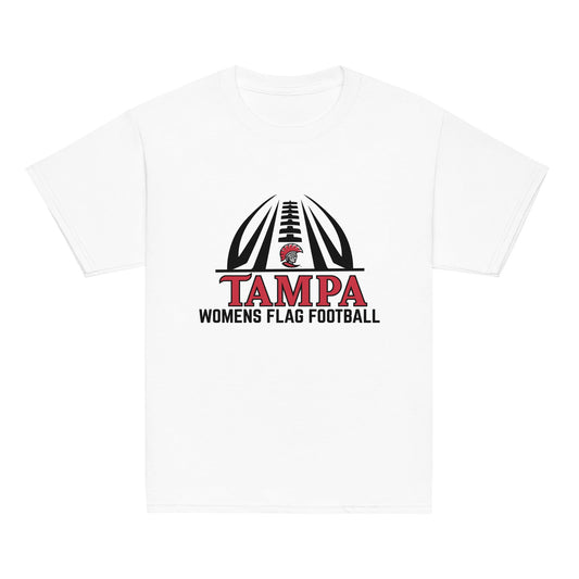 Classic | Youth T Shirt | University of Tampa Women's Flag Football | Football Logo