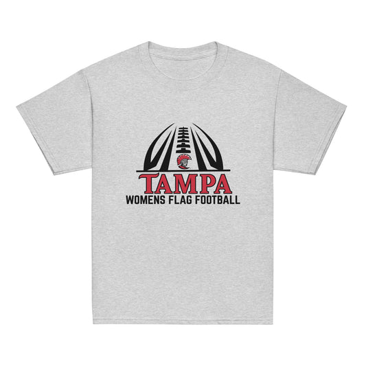 Classic | Youth T Shirt | University of Tampa Women's Flag Football | Football Logo