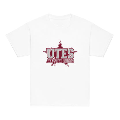 Classic | Youth T Shirt | Utes Allstar Cheer | Crest Logo