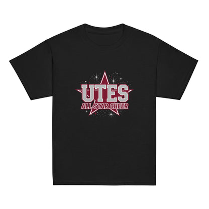 Classic | Youth T Shirt | Utes Allstar Cheer | Crest Logo