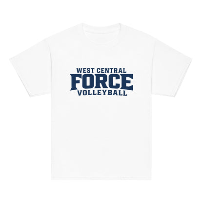 Classic | Youth T Shirt | West Central Force Volleyball | Blue Logo
