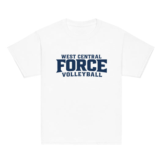 Classic | Youth T Shirt | West Central Force Volleyball | Blue Logo