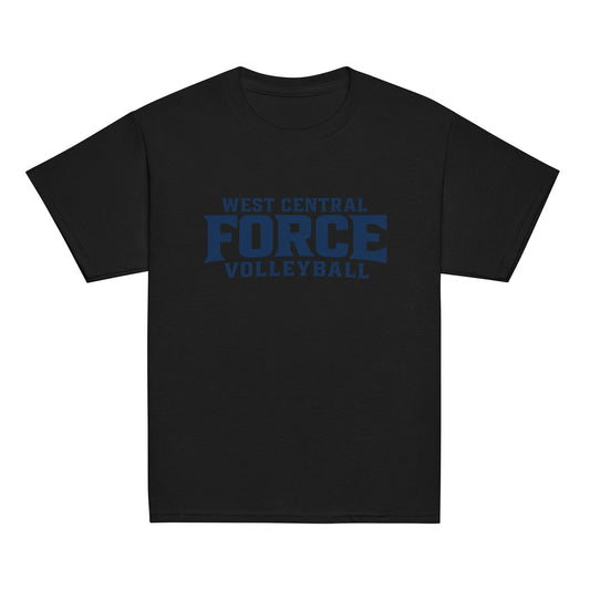 Classic | Youth T Shirt | West Central Force Volleyball | Blue Logo