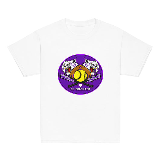 Classic | Youth T Shirt | Wildcats Softball | Badge Logo