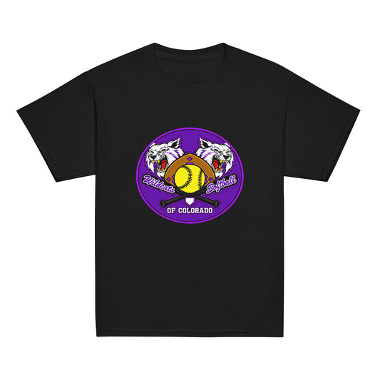 Classic | Youth T Shirt | Wildcats Softball | Badge Logo