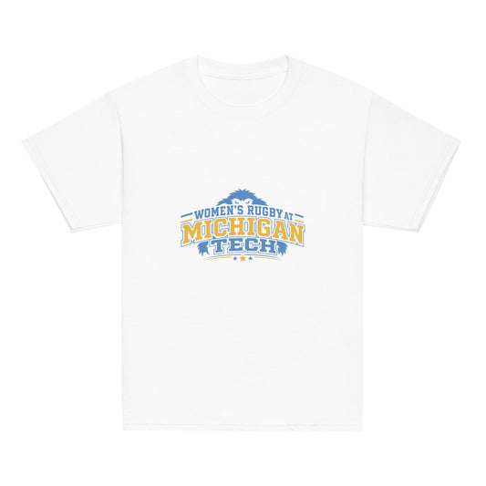 Classic | Youth T Shirt | Women’s Rugby at Michigan Tech | Varsity Crest Logo