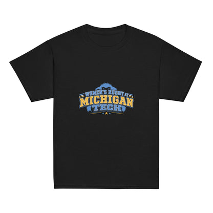 Classic | Youth T Shirt | Women’s Rugby at Michigan Tech | Varsity Crest Logo