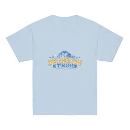 Classic | Youth T Shirt | Women’s Rugby at Michigan Tech | Varsity Crest Logo